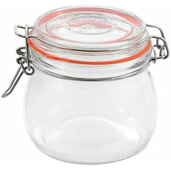 Lufttät glasburk 500 ml - La Mediterránea - Flerfärgad - 34 x 23,5 x 22 cm