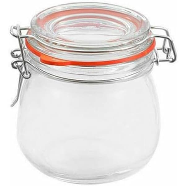 Lufttät glasburk - LA MEDITERRÁNEA - 350 ml - Flerfärgad - 12 enheter - Mått 30x20x20 cm