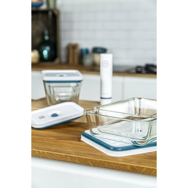 ZWILLING Fresh & Save Rektangulär Behållare 2,2 L Transparent, Vit 1 st