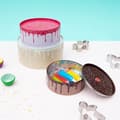 Miniatyrbild 3 av 4: Suck UK Cookie Sheet Cake 7,75" ark Rosa/Brun/Vit 3 delar