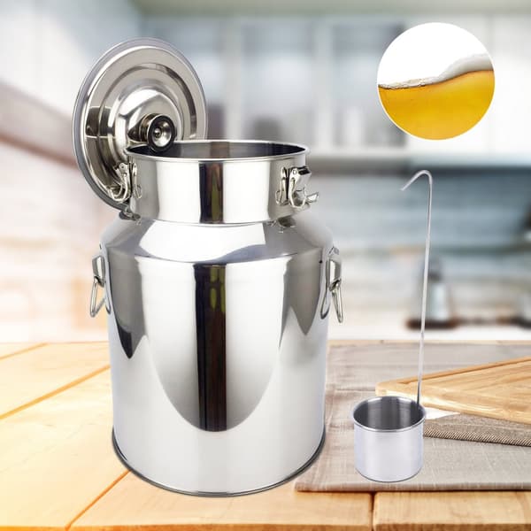 Rostfritt Stål Förseglad Hink, 18L Kapacitet, Läckagesäker Design, Miljövänlig