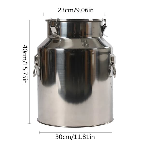 Rostfritt Stål Förseglad Hink, Lufttät Design, Hållbar Konstruktion,28 L