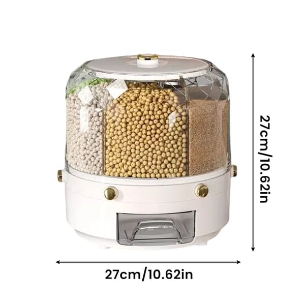 Risdispenser, 360 graders rotering, 6-punkts gallerdesign,VIT