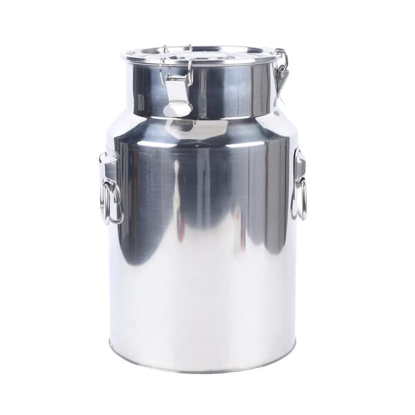Rostfritt Stål Kornbehållare, 18L Kapacitet, Miljövänlig Design,Silver