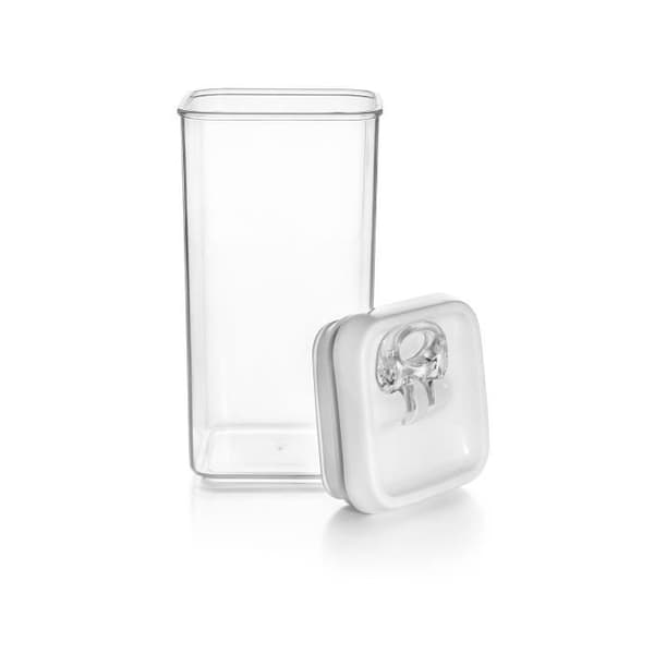 STAPELBAR MATBEHÅLLARE 900 ML - PLAST - 9X9X15 CM - LITER 0,9 L