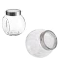 Miniatyrbillede 1 af 2: Glas Opbevaringskrukke, 2200ml Kapacitet, Elegant Middelhavsdesign,6 Pins ++++++ Billig, 2200 ml med vindue