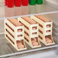 Miniatyrbild 6 av 8: OBOSOE 4 Nivåer Äggbehållare för kylskåp – Automatisk rullande äggförvaring för kylskåp | äggförvaring för 30 ägg