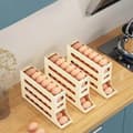 Miniatyrbild 7 av 8: OBOSOE 4 Nivåer Äggbehållare för kylskåp – Automatisk rullande äggförvaring för kylskåp | äggförvaring för 30 ägg