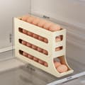 Miniatyrbild 2 av 8: OBOSOE 4 Nivåer Äggbehållare för kylskåp – Automatisk rullande äggförvaring för kylskåp | äggförvaring för 30 ägg