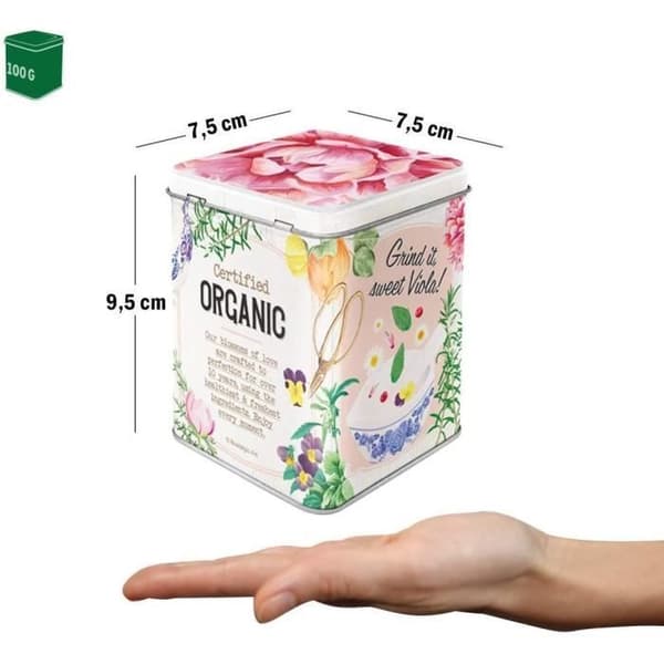 Örtblossom te matlåda