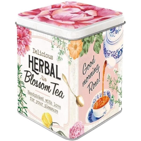 Örtblossom te matlåda