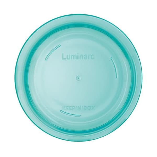 LUMINARC Rund box + Keep'n box lock 67 cl transparent och grön