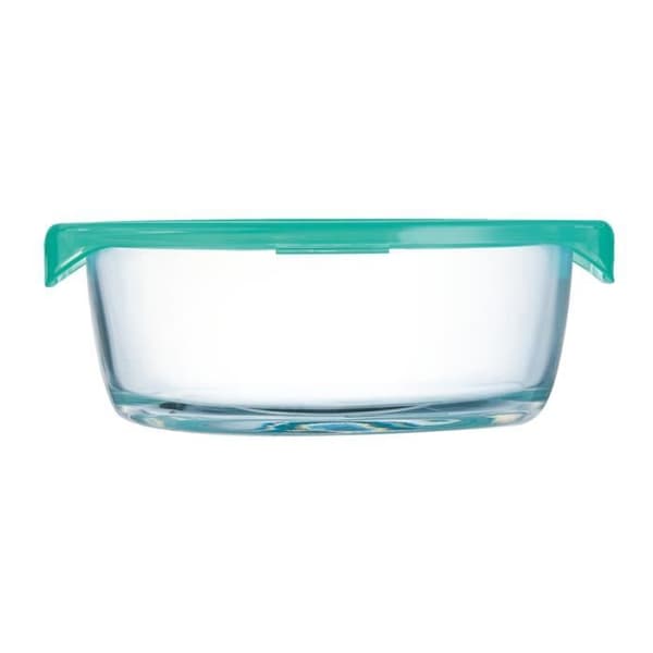 LUMINARC Rund box + Keep'n box lock 67 cl transparent och grön
