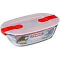 Miniatyrbild 1 av 4: Rektangulär låda med lock - PYREX - 1451023 - 17 x 10 cm - 400 ml - Cook &amp; Heat - Bas i borosilikatglas