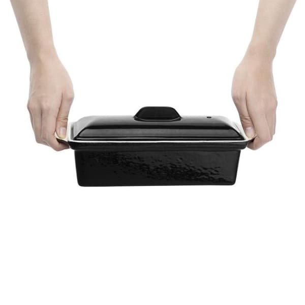 Terrine för paté i gjutjärn 1,3 L - Svart vogue