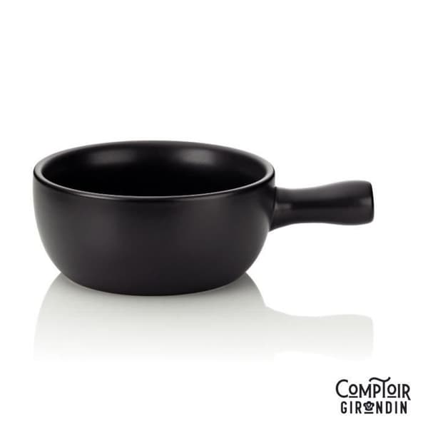 KELA - Basel keramisk ostfonduegryta Ø22,5 cm Svart 2L - 66575