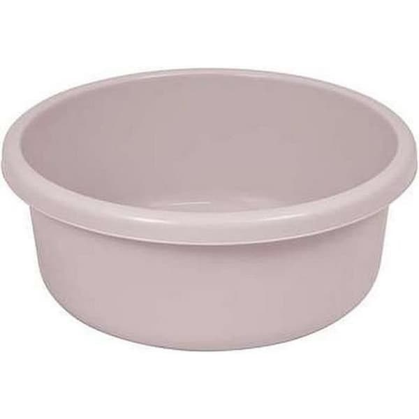 Matbricka - Matlåda - Rund skål Curver 18l beige med prickar 176039