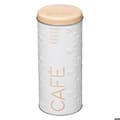Miniatyrbild 1 av 4: Scandi Coffee Capsule Box - PARIS PRIS - 17cm Vit - Järn &amp; Tenn - Cylindrisk