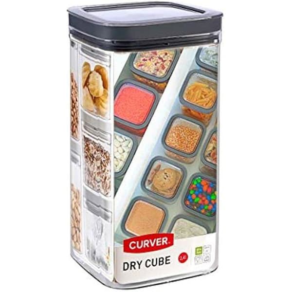 Hermetisk burk - CURVER - 245641 - 2,3 L - Transparent/Grå - Plast