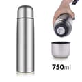 Miniatyrbild 2 av 2: Rostfritt Stål Termos, 0,75 L Kapacitet, Skruvkork, Modern Stil,0.75 liter, 4 termos ++ billig