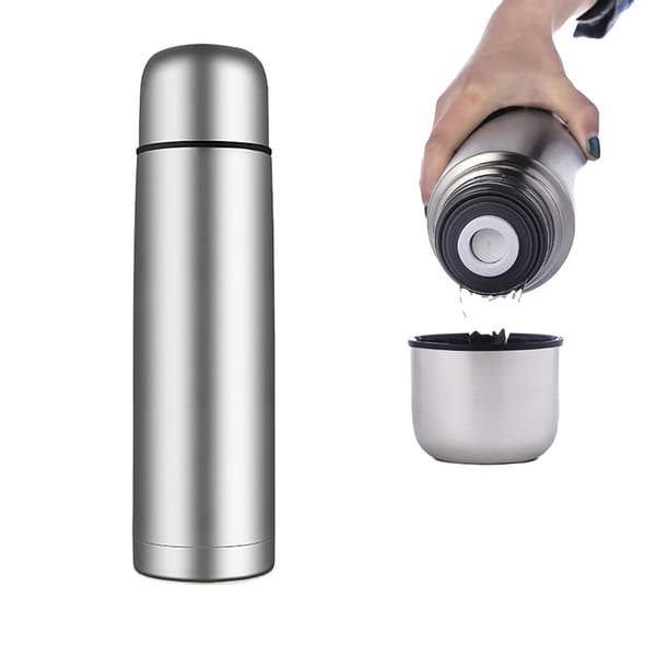 Rostfritt Stål Termos, 0,75 L Kapacitet, Skruvkork, Modern Stil,0.75 liter, 4 termos ++ billig