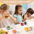 Miniatyrbild 7 av 7: OBOSOE Återanvändbar Matlåda 20-pack – Dubbel Matbehållare för Snacks, Camping & Portionering