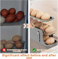 Miniatyrbild 5 av 7: Lollanda Äggbehållare för kylskåp, Äggställ 2-pack 30 ägg, Äggdispenser, Ägghållare – Automatisk Rullning, Vikbar, 2-3 Nivåer