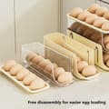 Miniatyrbild 3 av 6: Lollanda Äggbehållare för kylskåp, Äggställ 2-pack 30 ägg, Äggdispenser, Ägghållare – Automatisk Rullning, Vikbar, 2-3 Nivåer