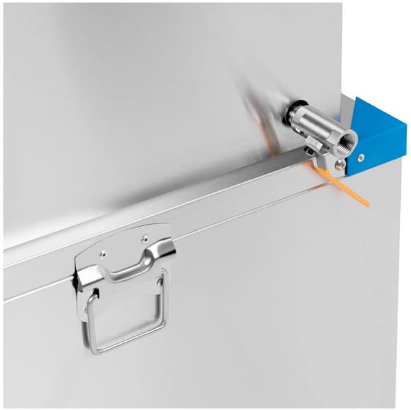 Wiesenfield 2-i-1 plockmaskin med skållkar - Trumma 55 cm - 3-4 kycklingar per minut