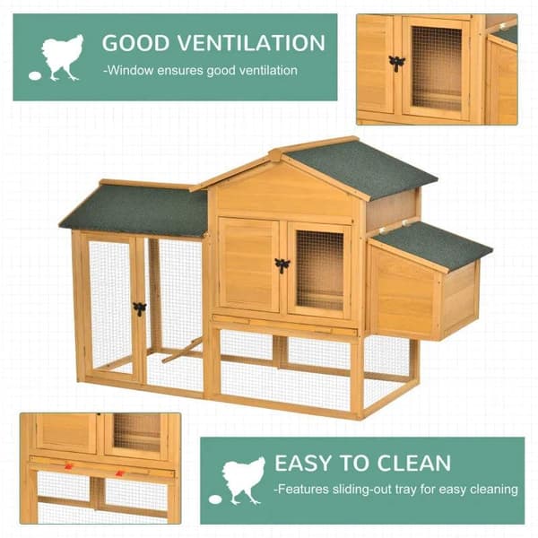 Rootz Chicken Coop - Chicken House - Pieneläinten elinympäristö - Kanantalo - Luonnollinen/vihreä