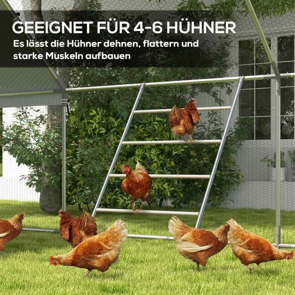 Rootz Chicken Seat Tikkaat - Kanan ahven - siipikarjan paahtoteline - sääkestävä - 140 cm x 86 cm x 2,5 cm - 4-6 kanaalle