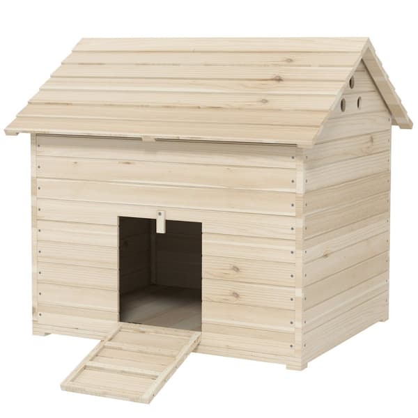 Rootz Duck House - Poultry Shelter - Animal Coop - upphöjt golv - 100 cm x 82,5 cm x 91 cm - Hållbar grandesign