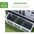 Miniatyrbillede 5 af 11: Rootz Large Chicken Coop - Hen House - Poultry Cage - Vandtæt tag - 100 x 86 x 100 cm