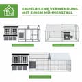 Miniatyrbillede 8 af 11: Rootz Large Chicken Coop - Hen House - Poultry Cage - Vandtæt tag - 100 x 86 x 100 cm