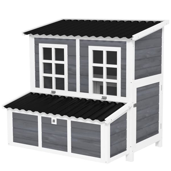 Rootz Large Chicken Coop - Hen House - Poultry Cage - Vandtæt tag - 100 x 86 x 100 cm