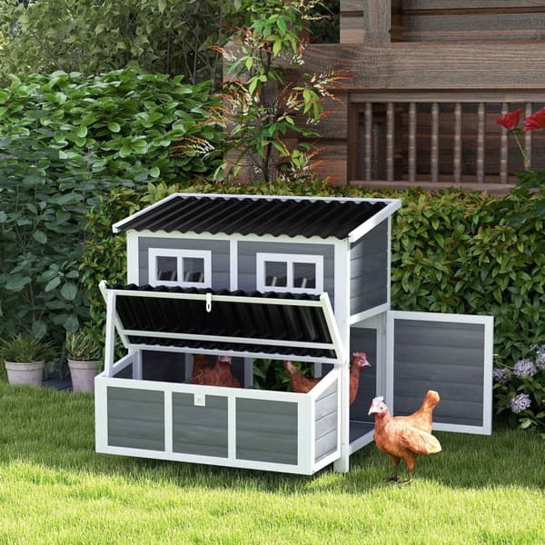 Rootz Large Chicken Coop - Hen House - Poultry Cage - Vandtæt tag - 100 x 86 x 100 cm