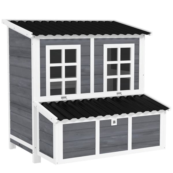 Rootz Large Chicken Coop - Hen House - Poultry Cage - Vandtæt tag - 100 x 86 x 100 cm