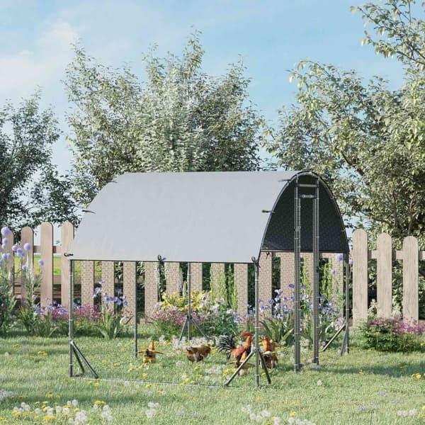 Rootz Small Animal -kotelo - Ulko -ajo - Chicken Coop - Sturdy Steel & Oxford -kangas - 280 x 190 x 197cm