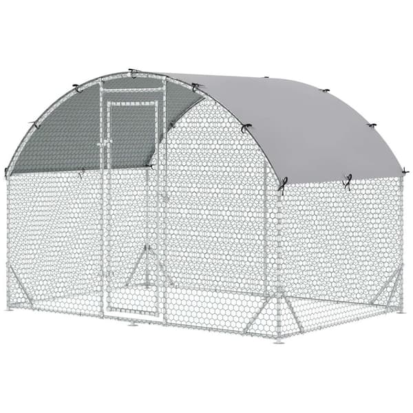 Rootz Small Animal Inclosure - Outdoor Run - Chicken Coop - Robust Steel & Oxford Tyg - 280 x 190 x 197 cm