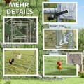 Pikkukuva 7 / 10: Rootz Chicken Coop Freewheel -kotelo - UV -kestävä tarpauliini - Teräs ritilä - 12-18 Kanan kapasiteetti - 300 cm x 400 cm x 195cm