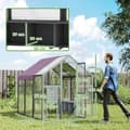 Pikkukuva 3 / 10: Rootz Chicken -kotelo - Chicken Coop - siipikarjan talo - Vedenpitävä katto - 1,7 x 1,8 x 1,8 m - 6-8 kanaalle