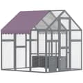 Pikkukuva 10 / 10: Rootz Chicken -kotelo - Chicken Coop - siipikarjan talo - Vedenpitävä katto - 1,7 x 1,8 x 1,8 m - 6-8 kanaalle
