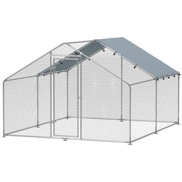 Rootz Stor kyllingindkapsling - Metal Bird Cage - fjerkrækørsel - UV & vandafvisende - 300 cm x 340 cm x 190 cm