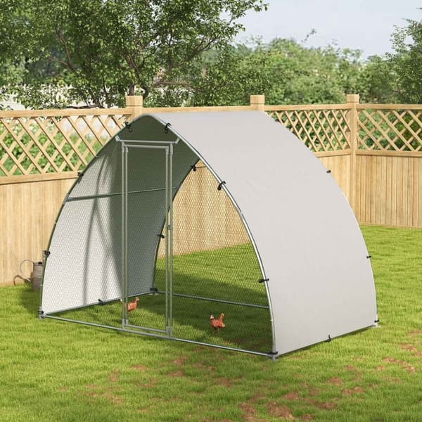 Rootz Suuren kanan kotelo - Chicken Coop - Animal Pen - UV -resistentti katto - 3,04m x 1,9 m x 2,2 m - suojaa petoeläimiltä