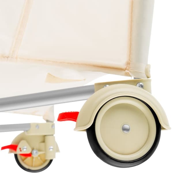 Rejseseng med puslemadras og transporttaske - beige