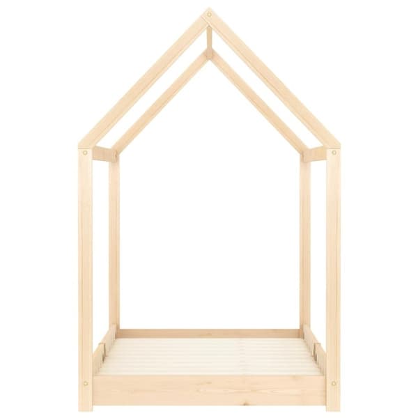 vidaXL Barnsäng massiv furu 90x200 cm