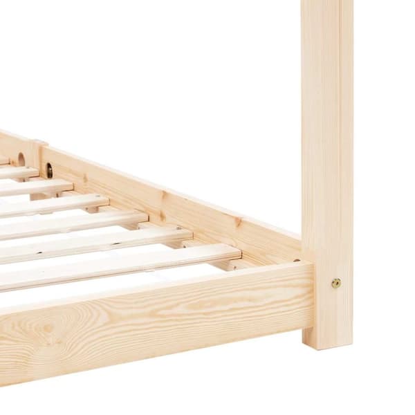 vidaXL Barnsäng massiv furu 90x200 cm