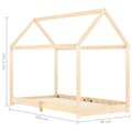 Pikkukuva 7 / 7: vidaXL Lasten sängynrunko täysi mänty 90x200 cm