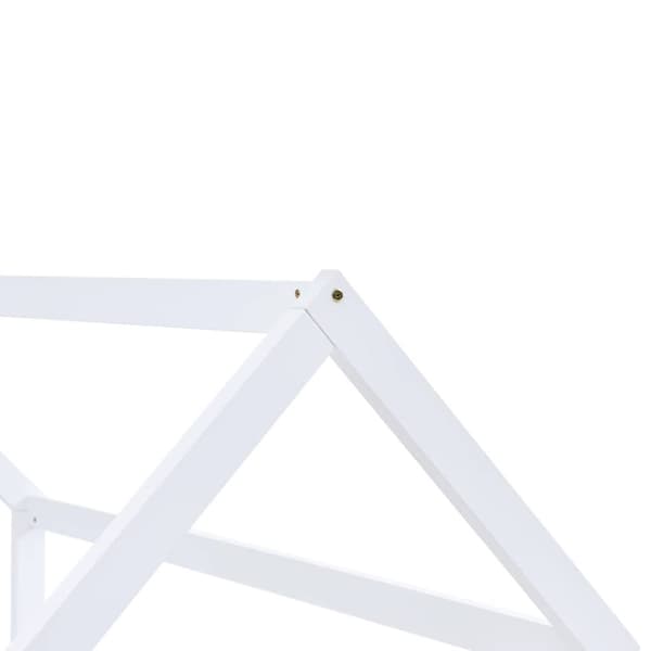 vidaXL sengestel til børneseng 90 x 200 cm massivt fyrretræ hvid change1