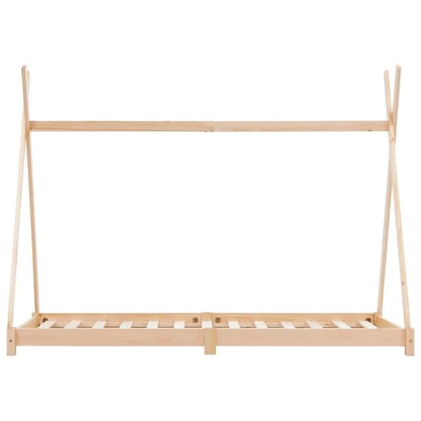 vidaXL sengestel til børneseng 80 x 160 cm massivt fyrretræ change1